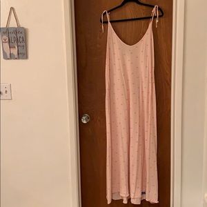 Pale pink maxi dress